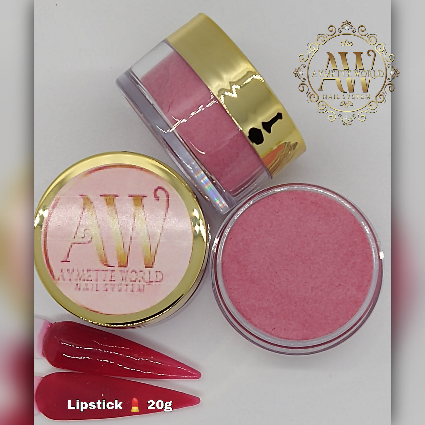 Red Acrylic Powder Variety 20g, 1oz y 1.2oz