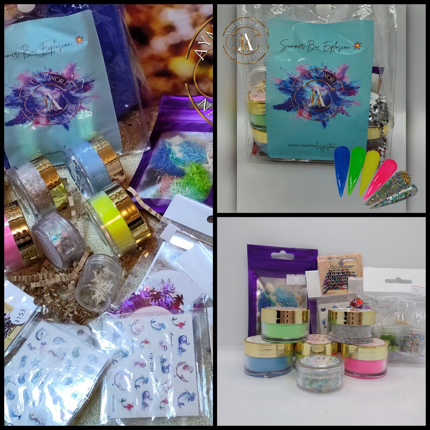 Acrylic Powder Collections Variety 10g, 20g, 1 oz