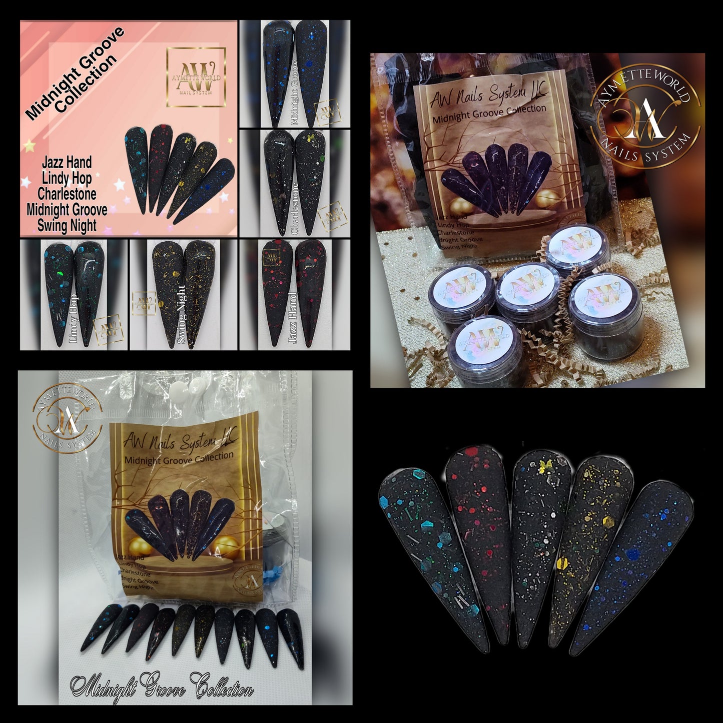 Acrylic Powder Collections Variety 10g, 20g, 1 oz