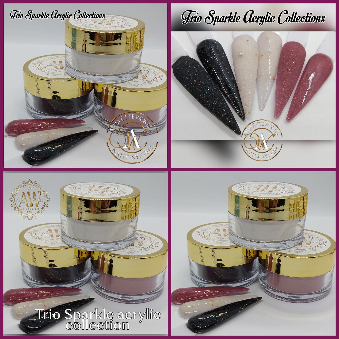 Acrylic Powder Collections Variety 10g, 20g, 1 oz