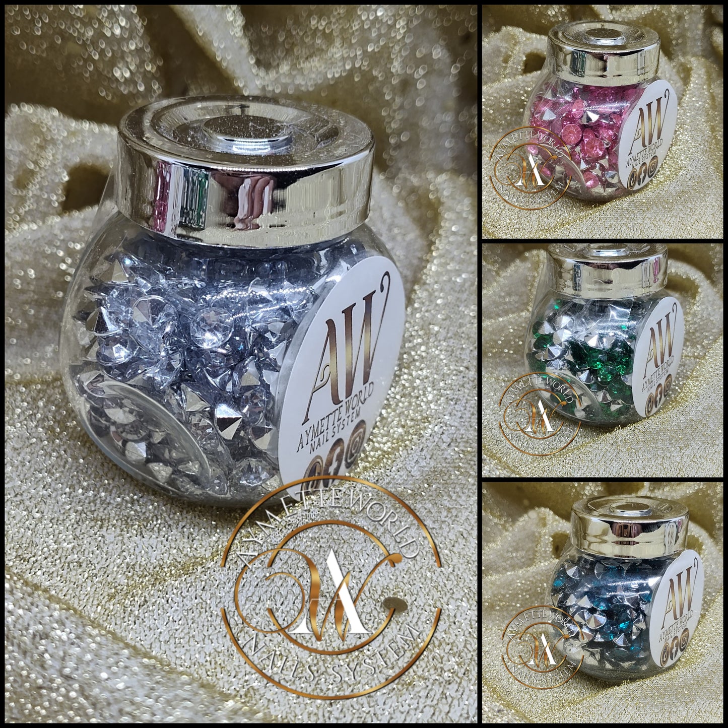 Rhinestones Large Jar variety