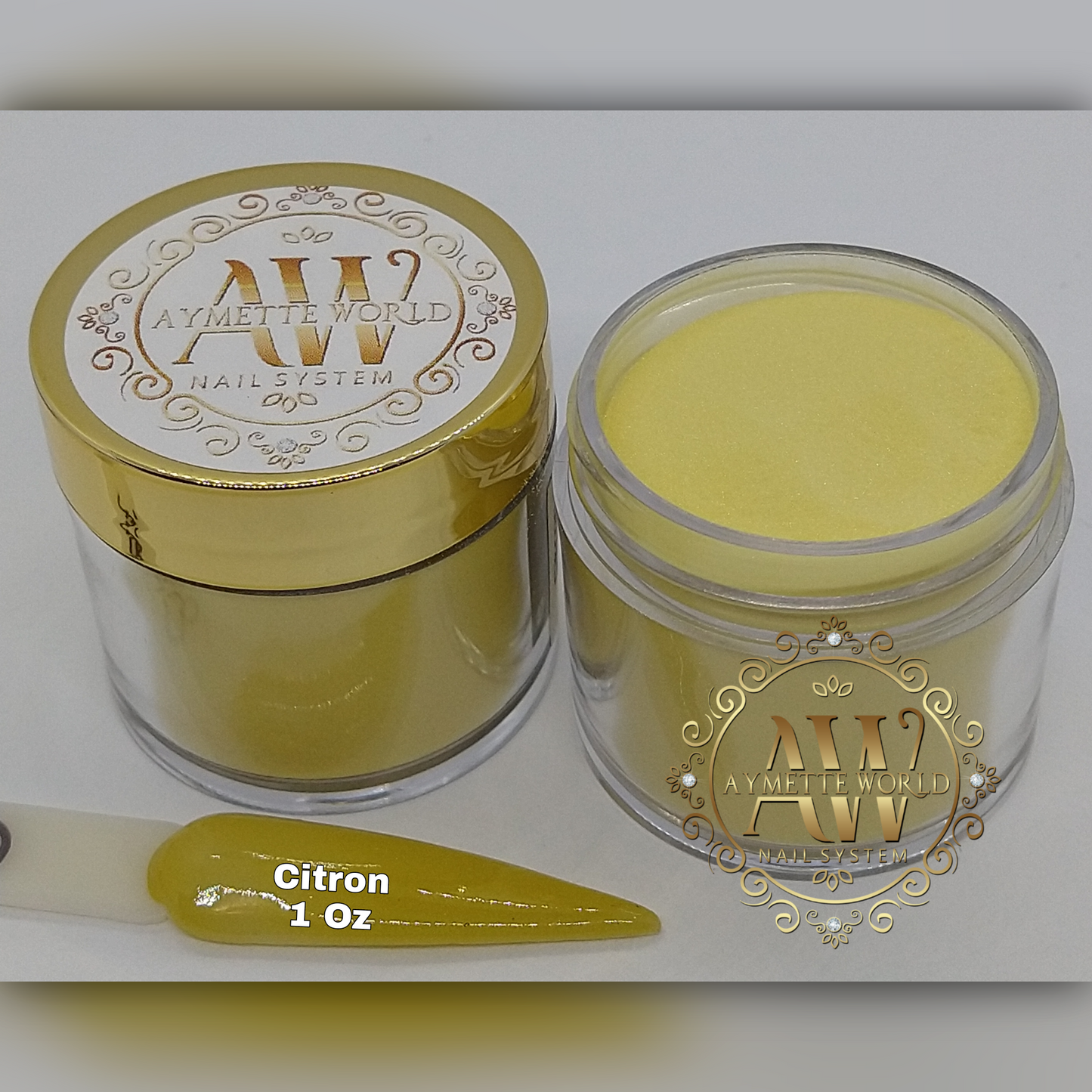 Yellow Acrylics Powder Variety 20g, 10z y 1.2oz