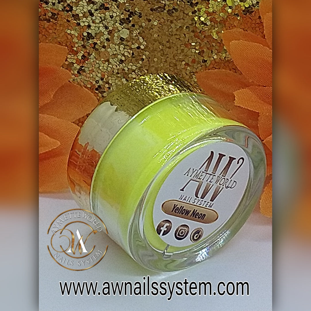 Yellow Acrylics Powder Variety 20g, 10z y 1.2oz