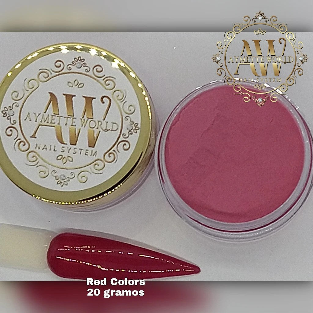 Red Acrylic Powder Variety 20g, 1oz y 1.2oz