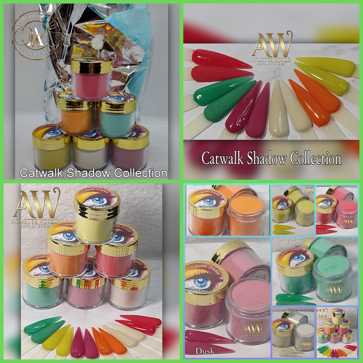 Acrylic Powder Collections Variety 10g, 20g, 1 oz