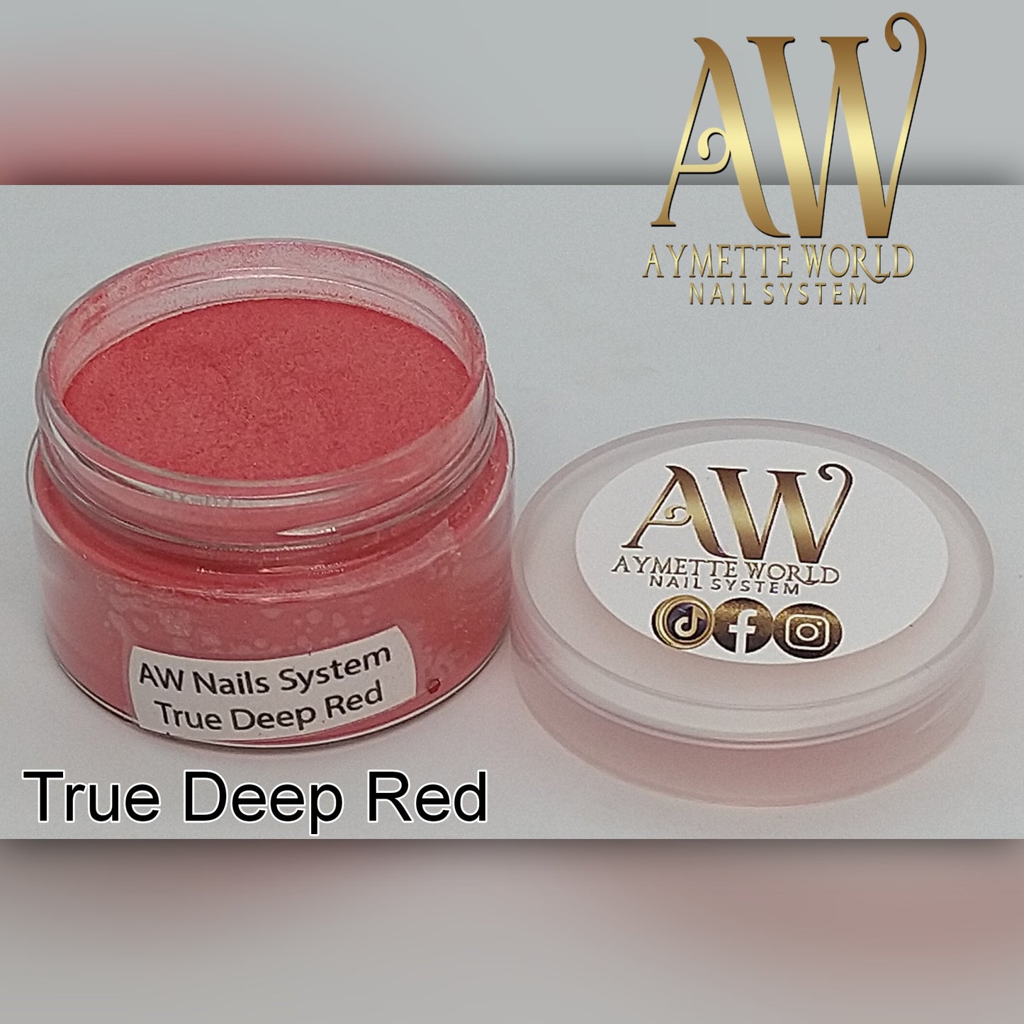 Red Acrylic Powder Variety 20g, 1oz y 1.2oz
