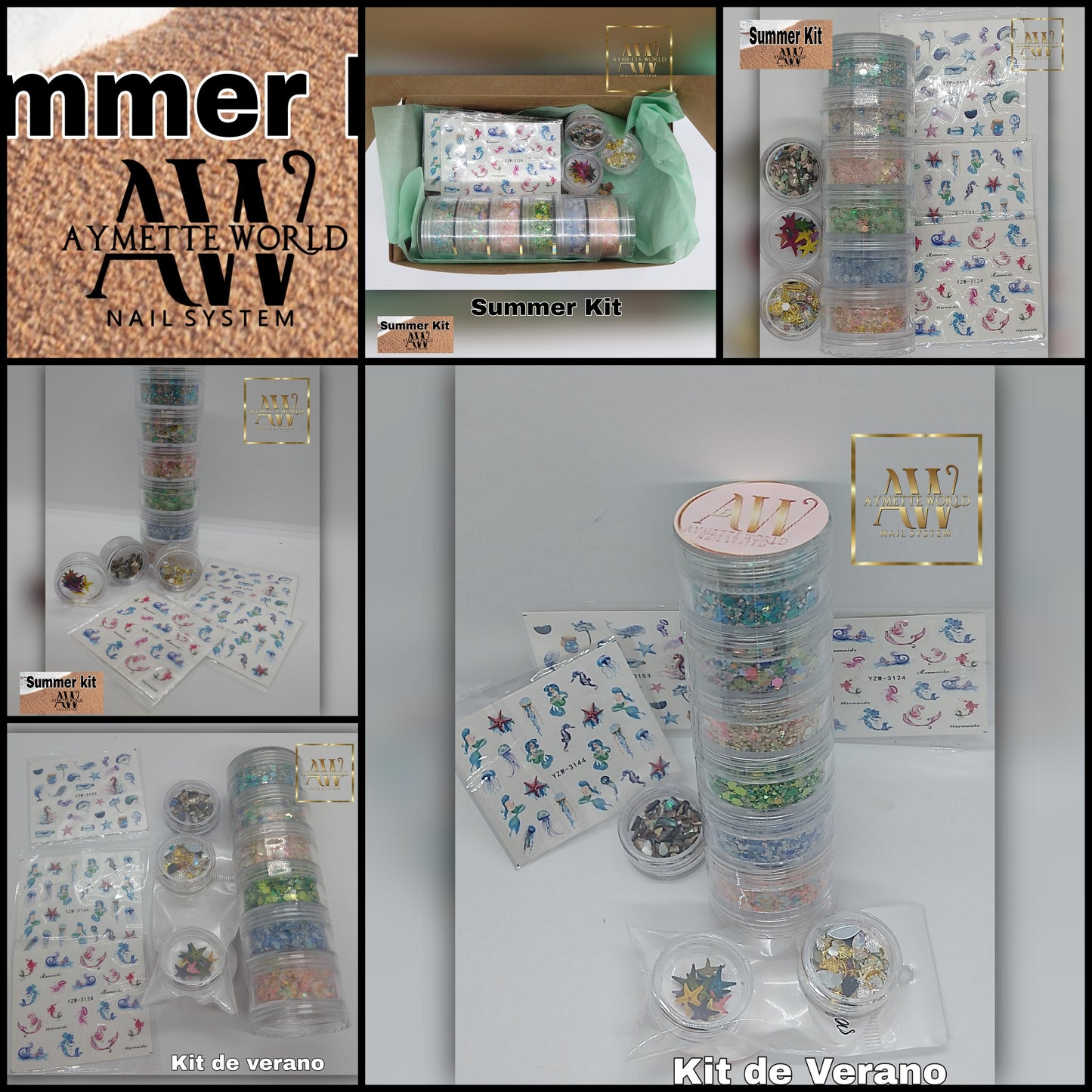 Acrylic Powder Collections Variety 10g, 20g, 1 oz