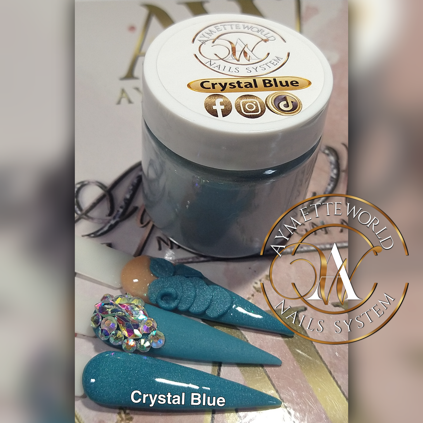 Blue acrylics variety 20g, 1oz y 1.2oz