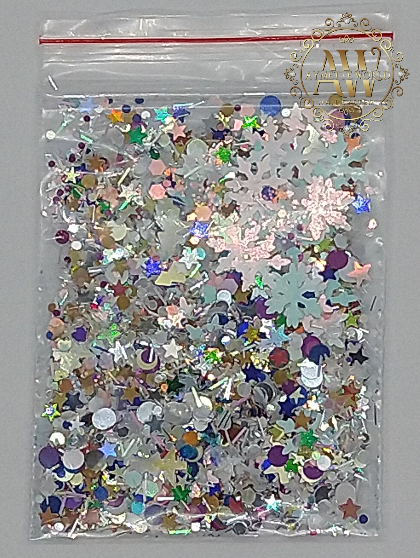 Glitters mix Christmas treešwhite