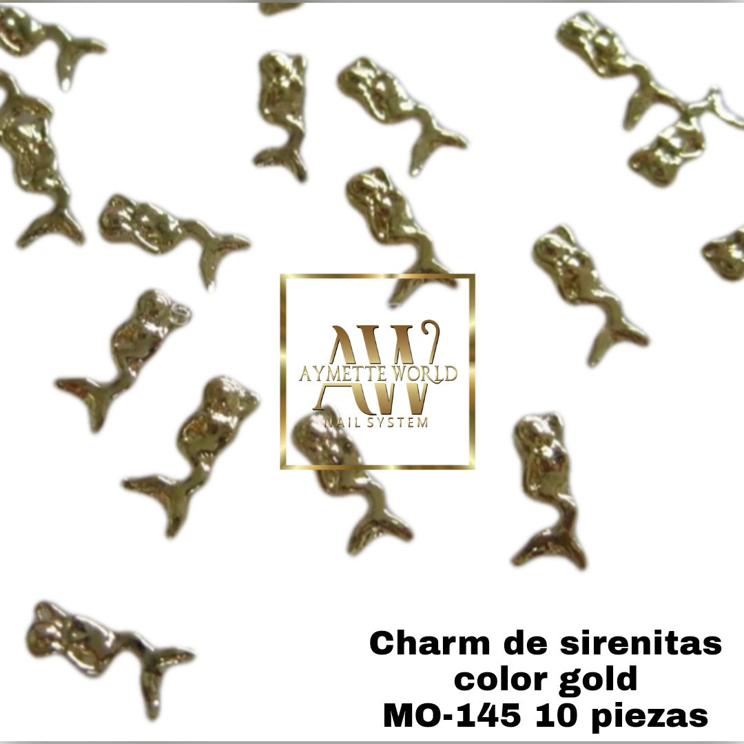 Charm de sirenitas gold