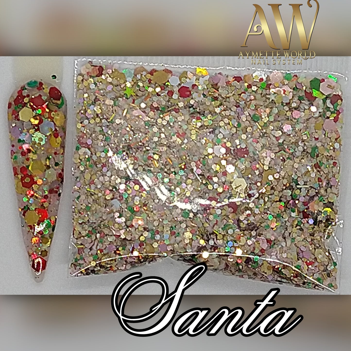 AW Glitters Santa π
 mix en bolsa ποΈ
