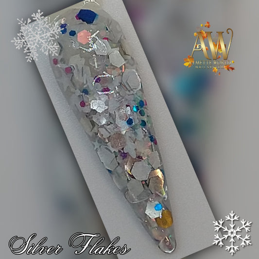 Glitter mix silver Flakes en bolsa ποΈ