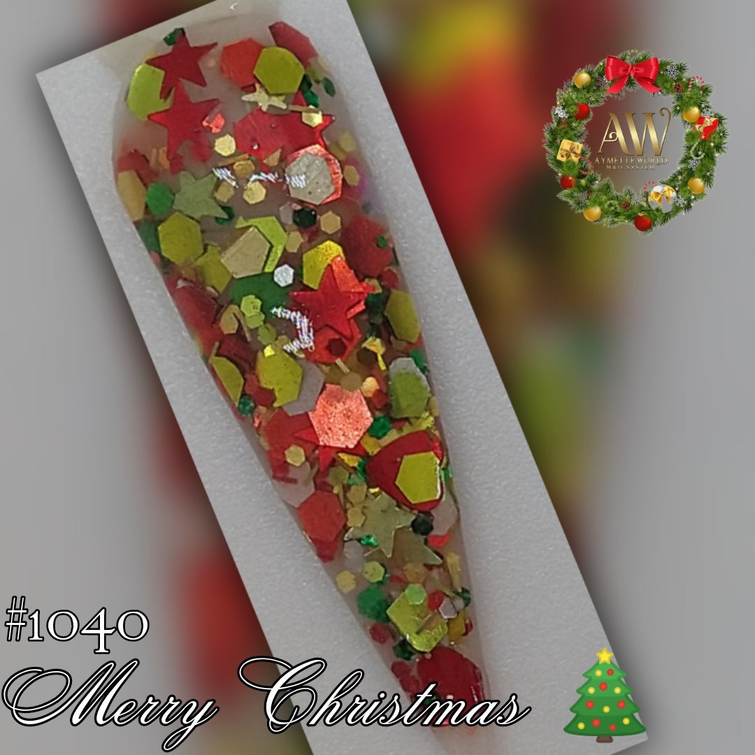 AW Glitters Merry Christmas mix  en bolsa 🛍️