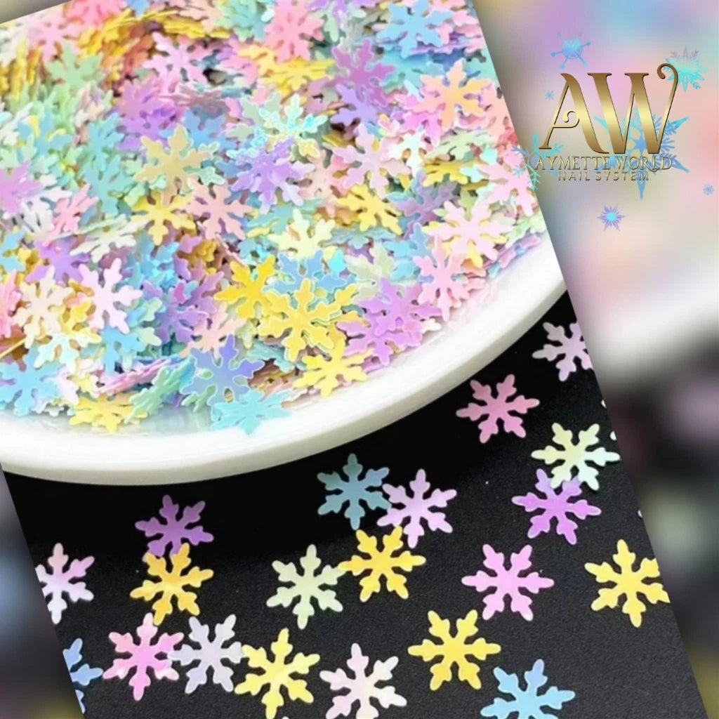 Snowflakes mix colors #1050
