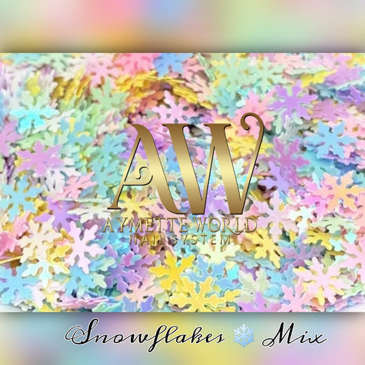 Snowflakes mix colors #1050
