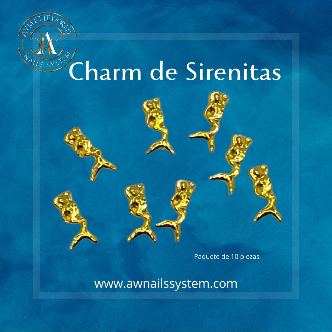 Charm de sirenitas gold