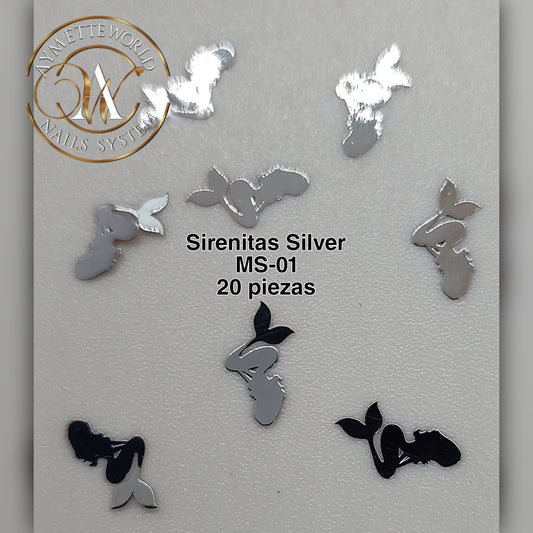 Sirenitas en color silver MS-01