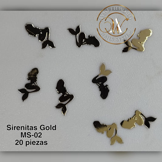 Sirenitas en color gold MS-02