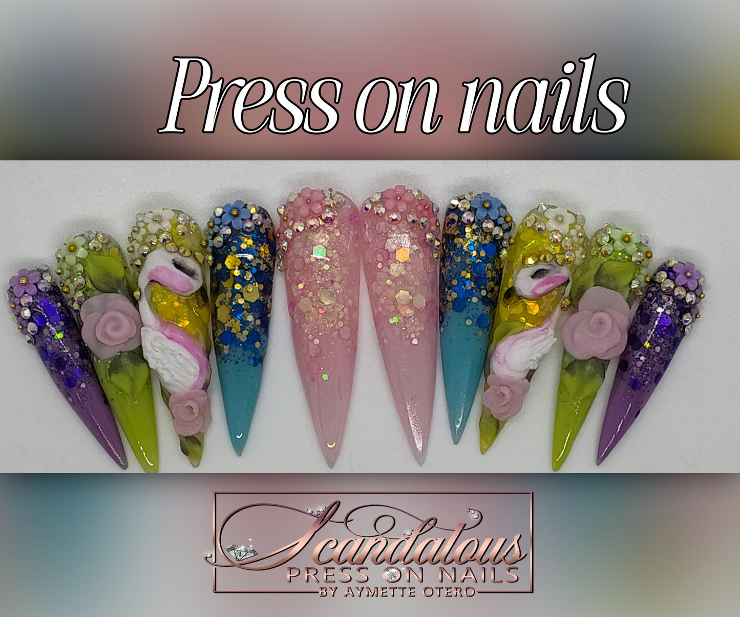 Press on nails MK #13