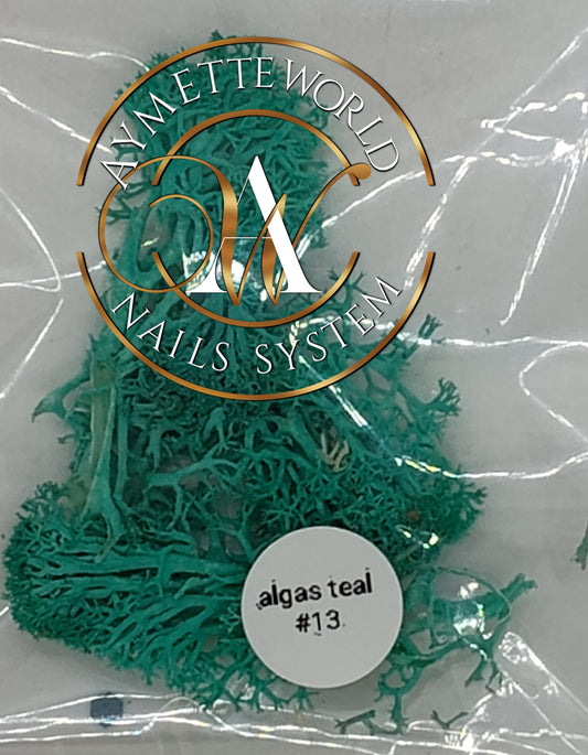 Algas marinas color teal #13