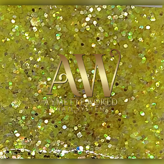 Yellow glitter mix en bolsa 🛍️