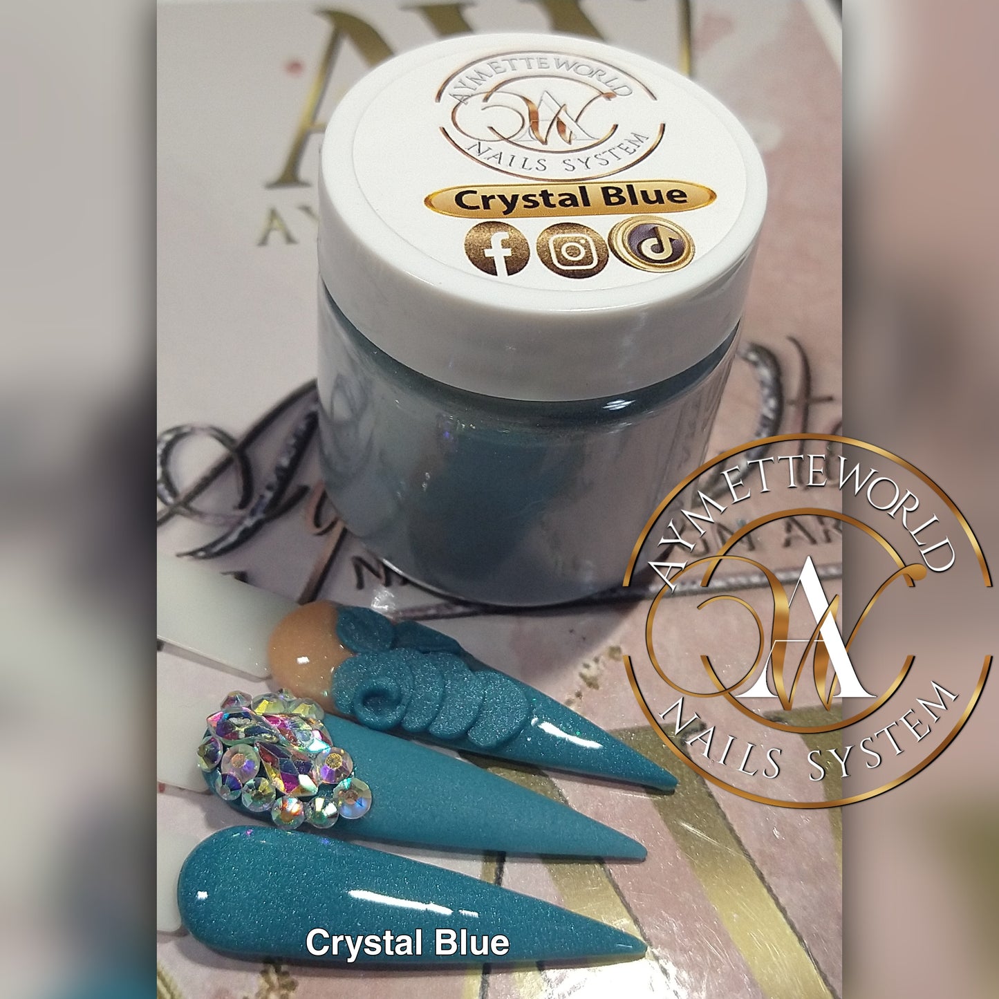 AW acrylic New Crystal Blue 1 oz