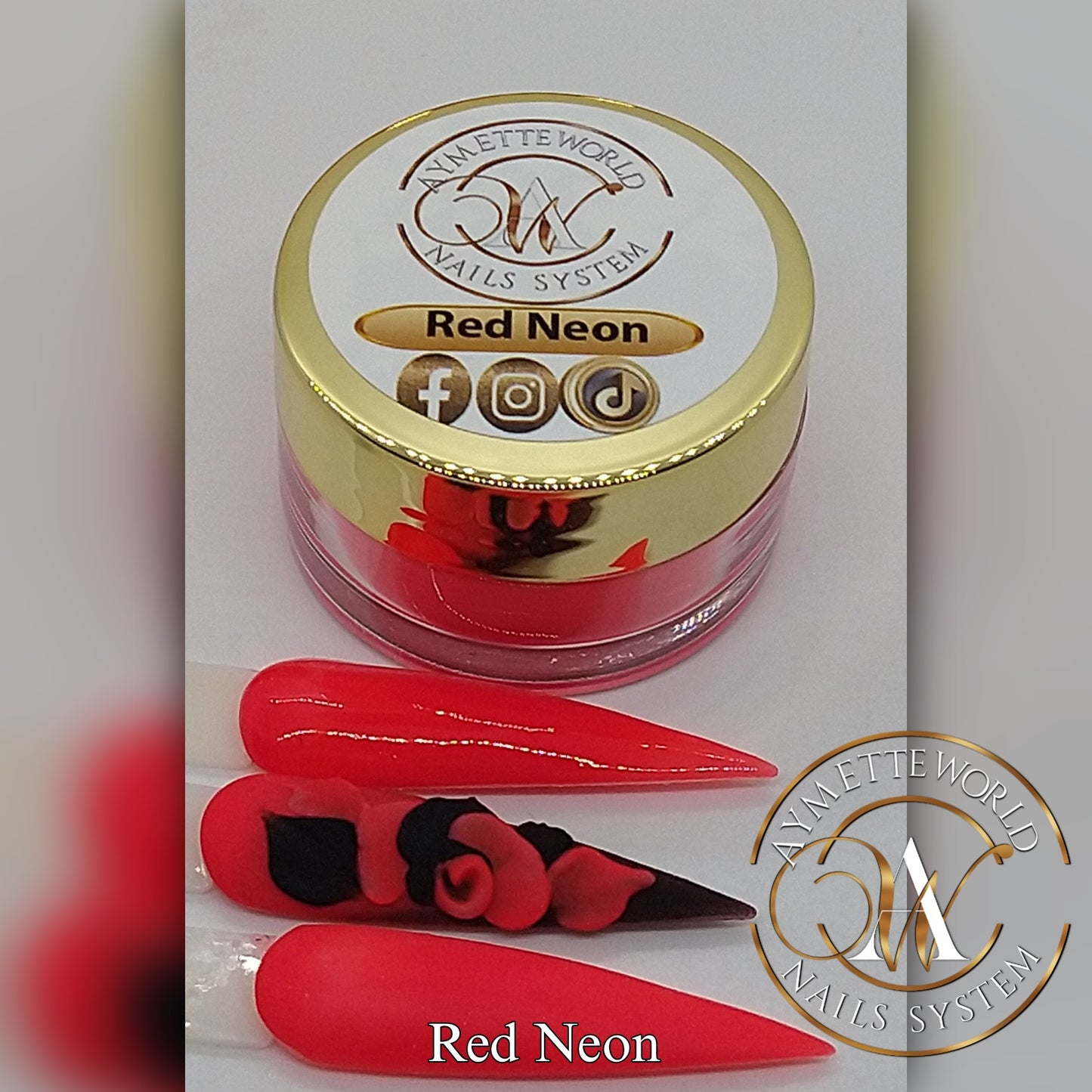 AW Acrylics Red Neon 20g