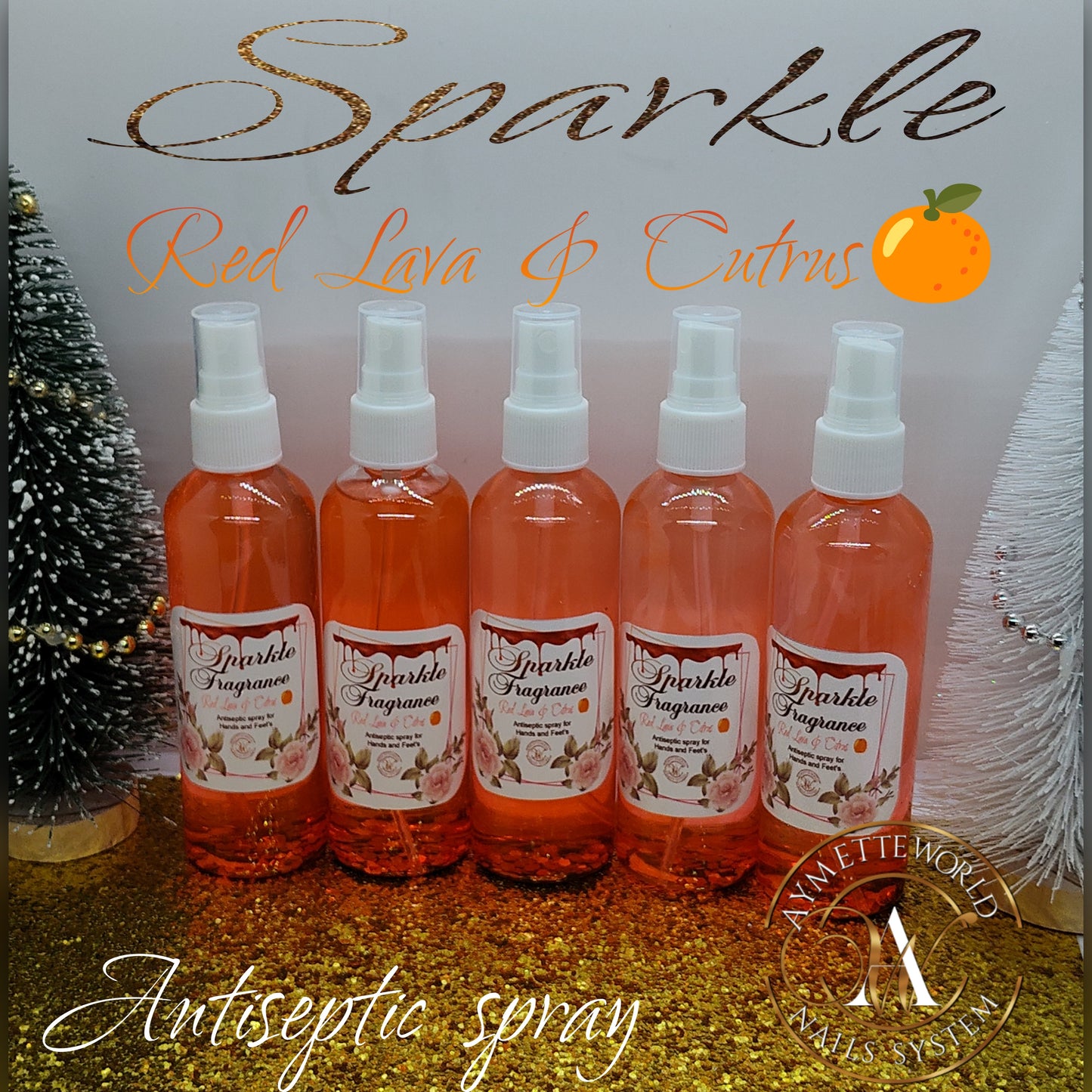 Sparkle Red Lava and citrus 4 oz