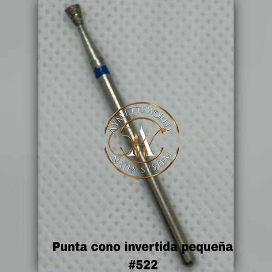 Nail Drill punta cono invertida pequeña D22