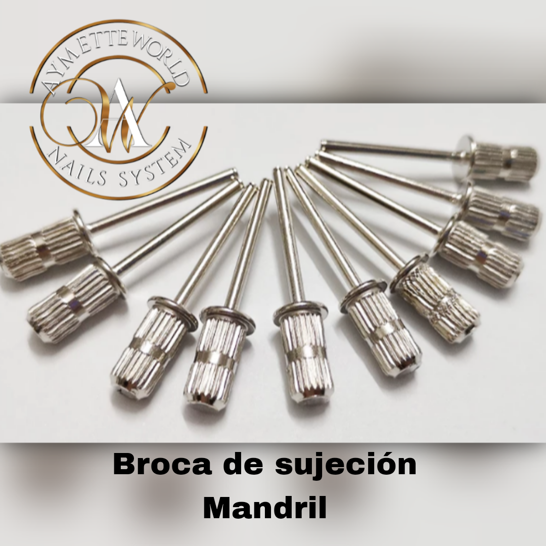 Nail drill bits punta de sujeción mandrill