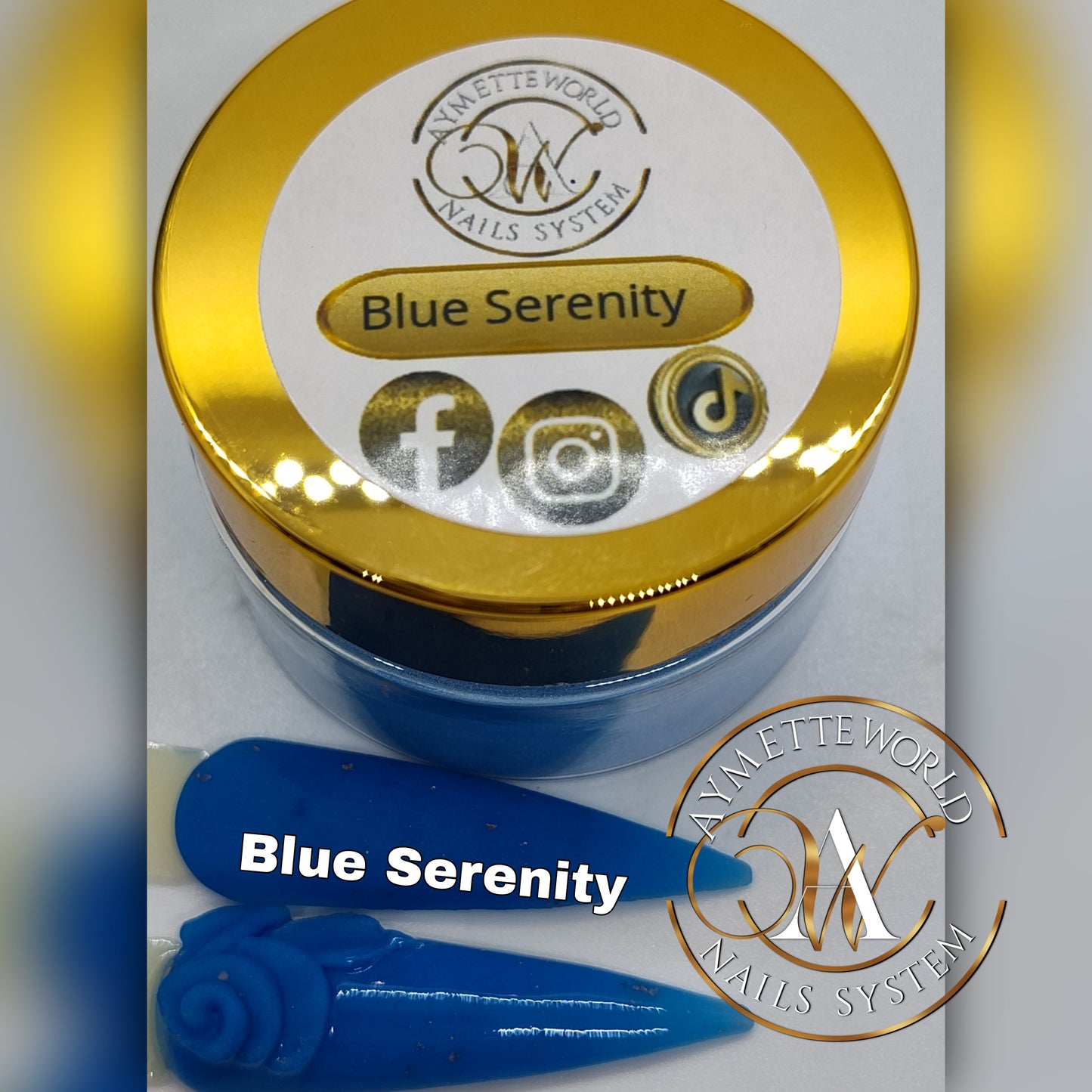 Blue acrylics variety 20g, 1oz y 1.2oz