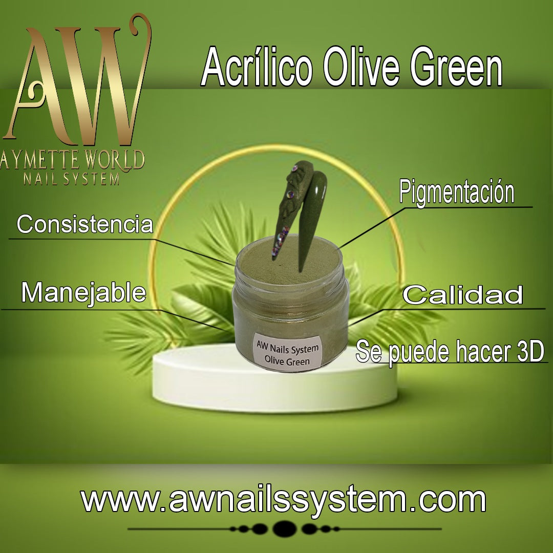 Green acrylic variety 20g, 1oz, 1.2ox