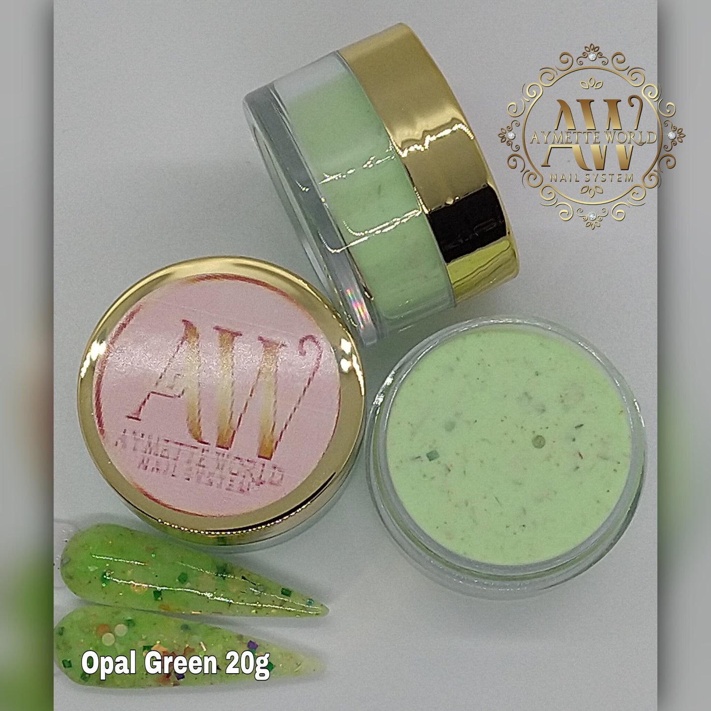 Green acrylic variety 20g, 1oz, 1.2ox