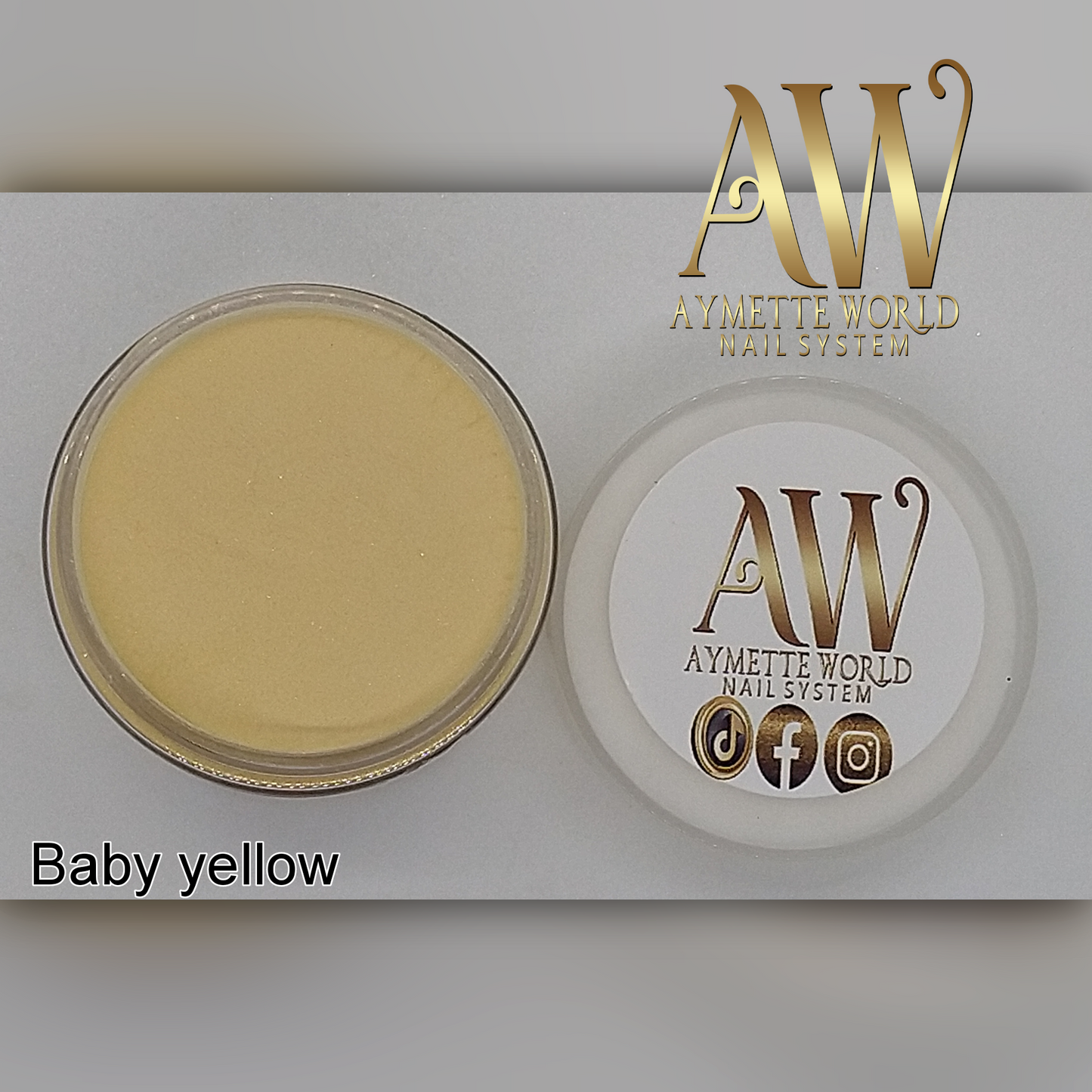 Yellow Acrylics Powder Variety 20g, 10z y 1.2oz