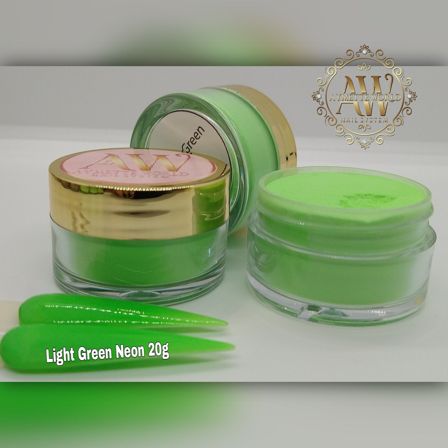 Green acrylic variety 20g, 1oz, 1.2ox