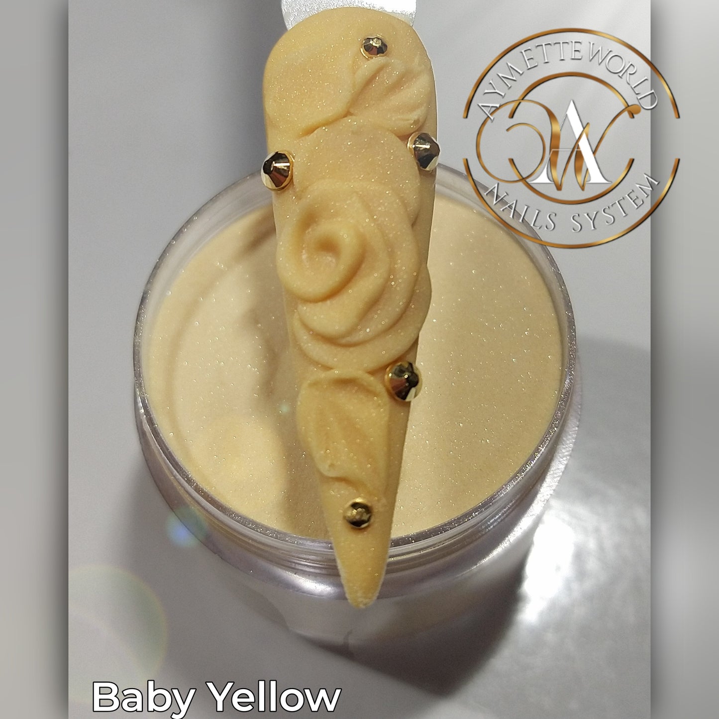 Yellow Acrylics Powder Variety 20g, 10z y 1.2oz