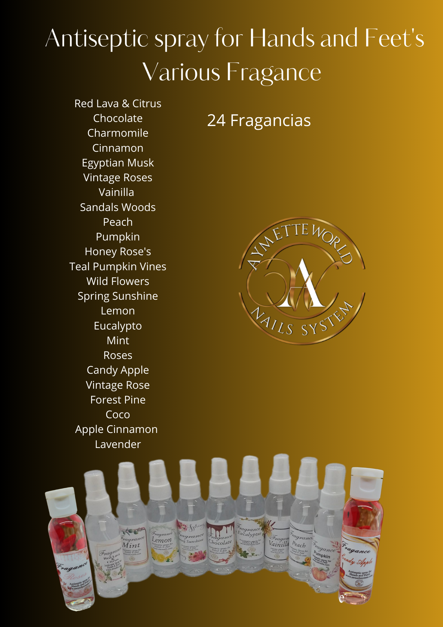 Antisépticos con fragancias esenciales.