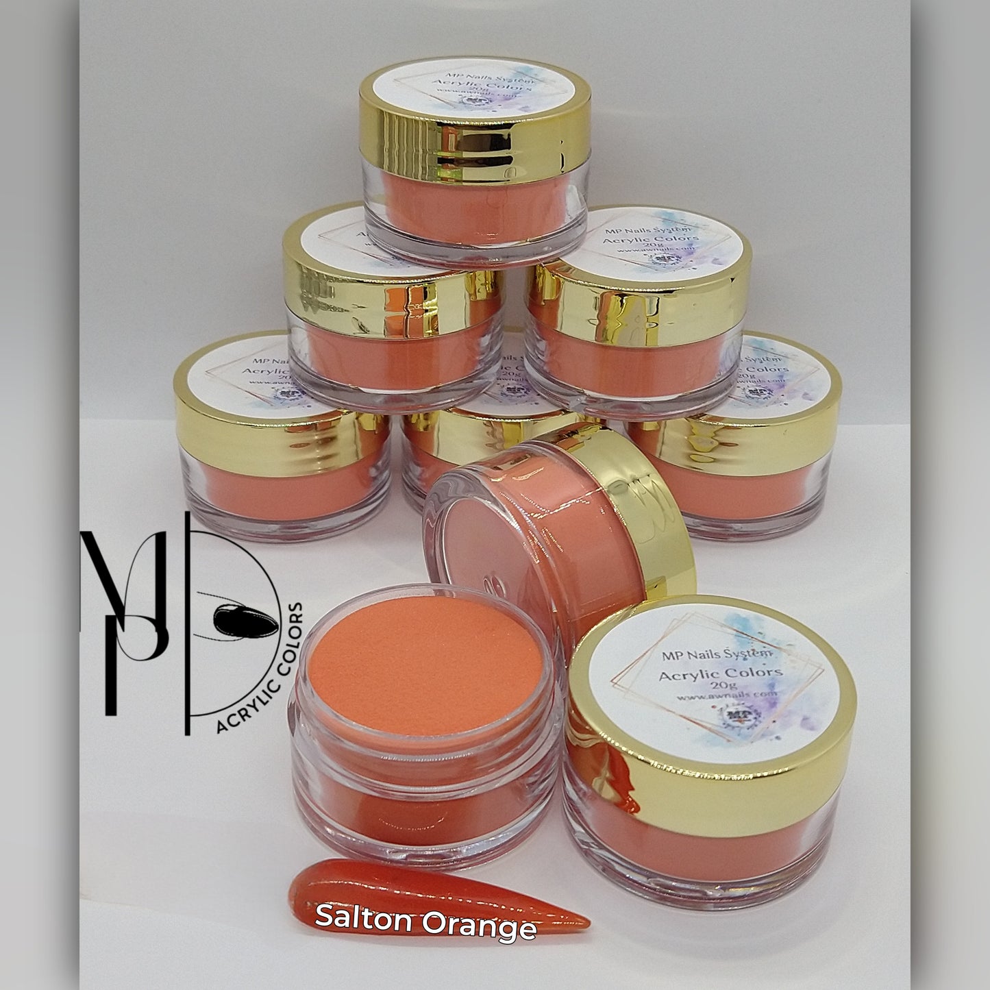 Orange Acrylic powder variety 20g