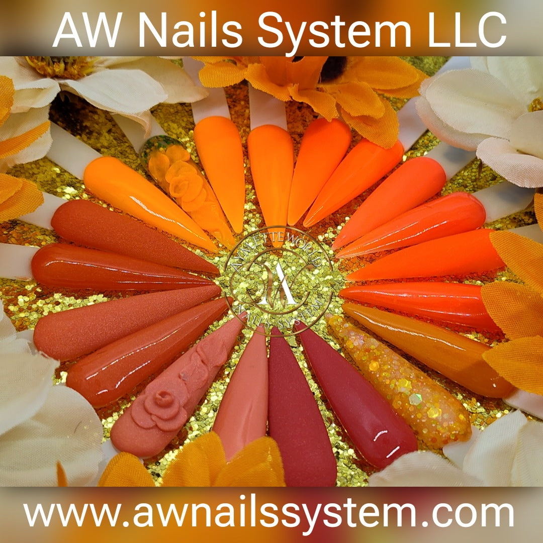 Orange Acrylic powder variety 20g