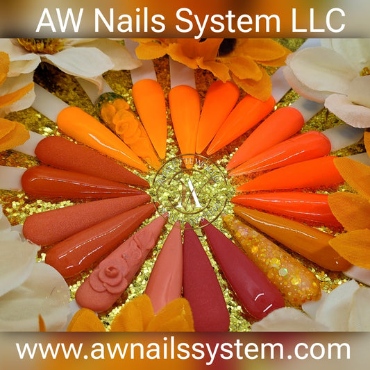 Orange Acrylic powder variety 20g