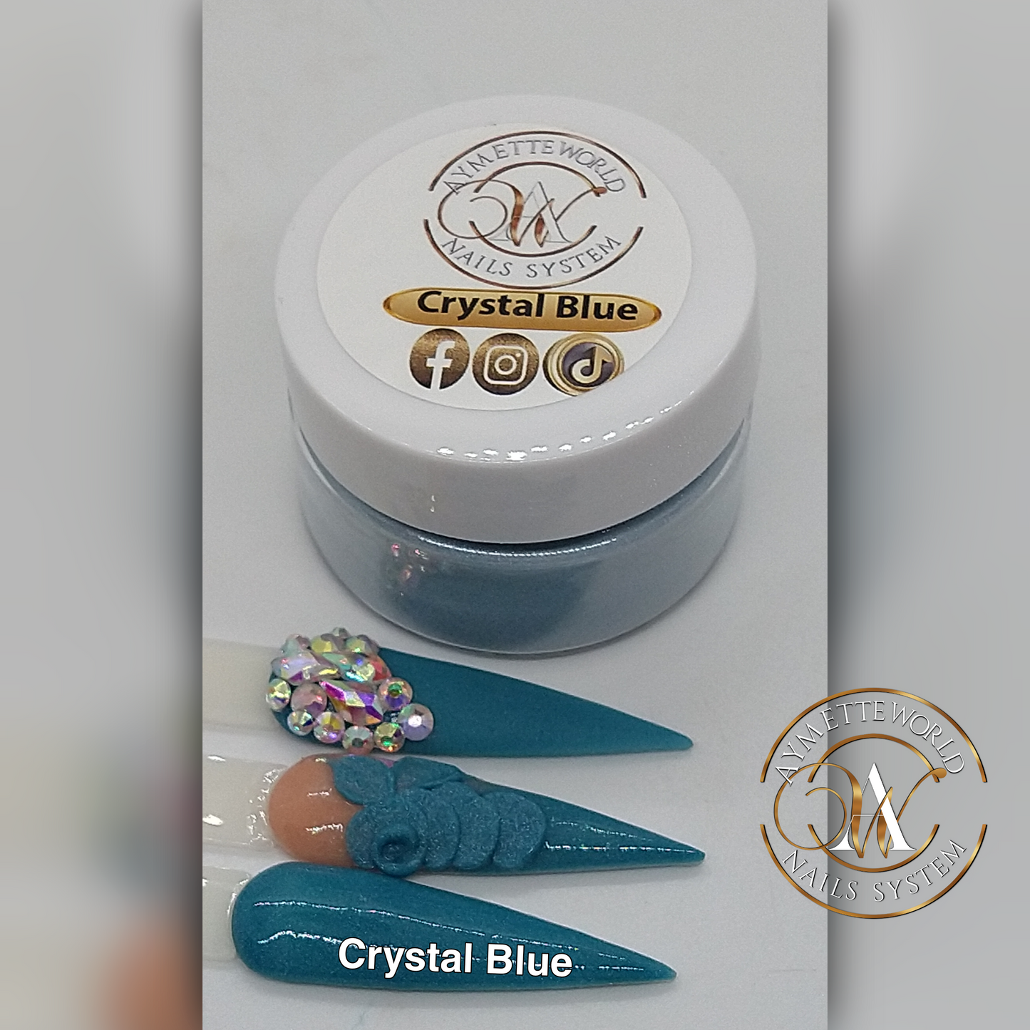 Blue acrylics variety 20g, 1oz y 1.2oz