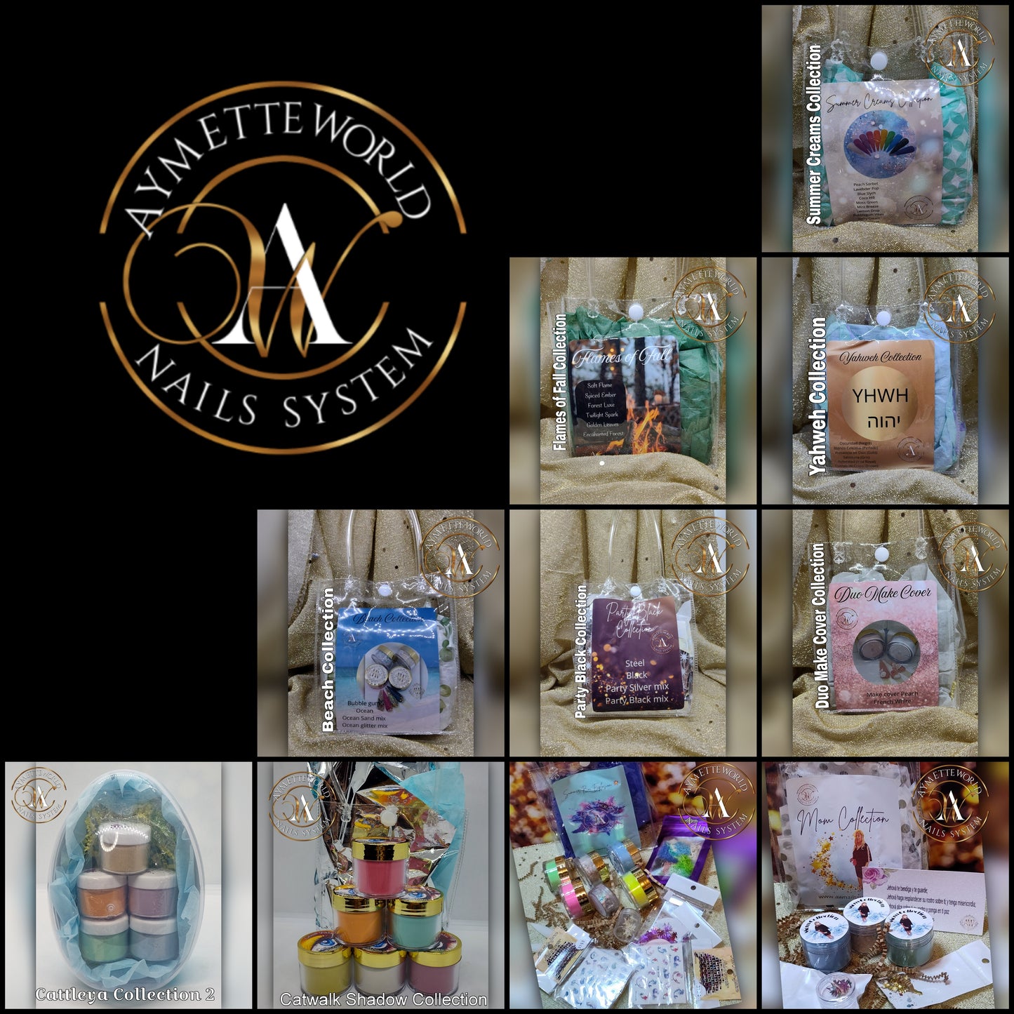 Acrylic Powder Collections Variety 10g, 20g, 1 oz