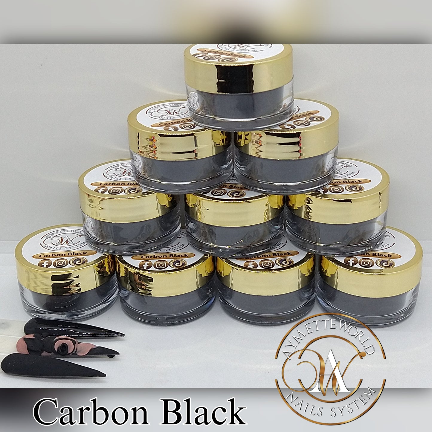 Black Acrylics Powder Variety 20g