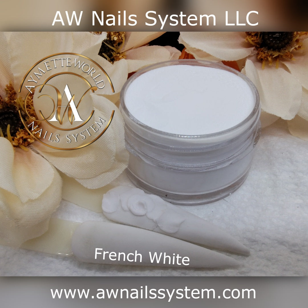 White Acrylic Powder Variety 10g, 20g, 1oz, 1.2oz