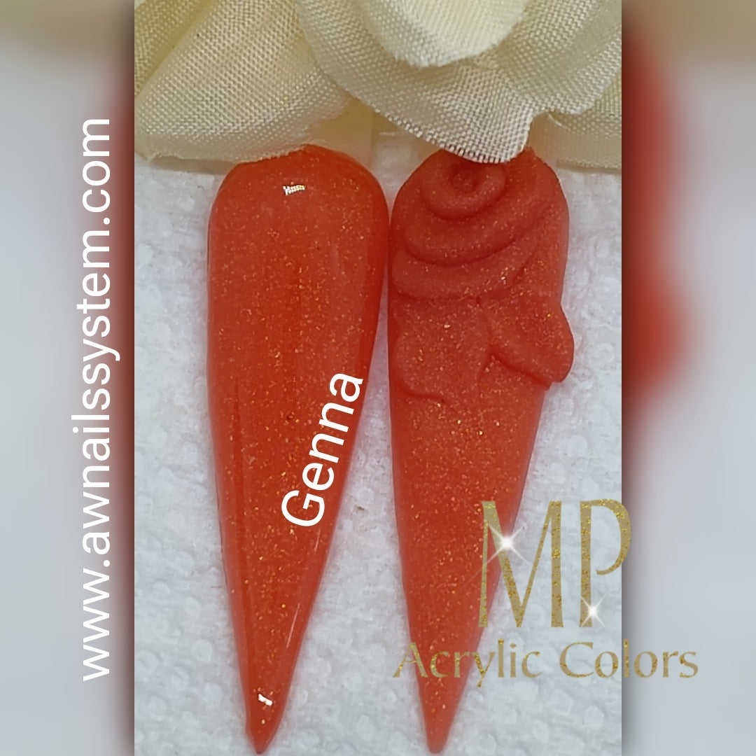 Orange Acrylic powder variety 20g
