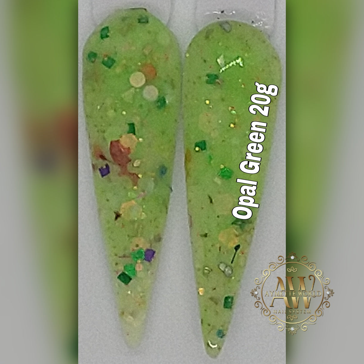 Green acrylic variety 20g, 1oz, 1.2ox