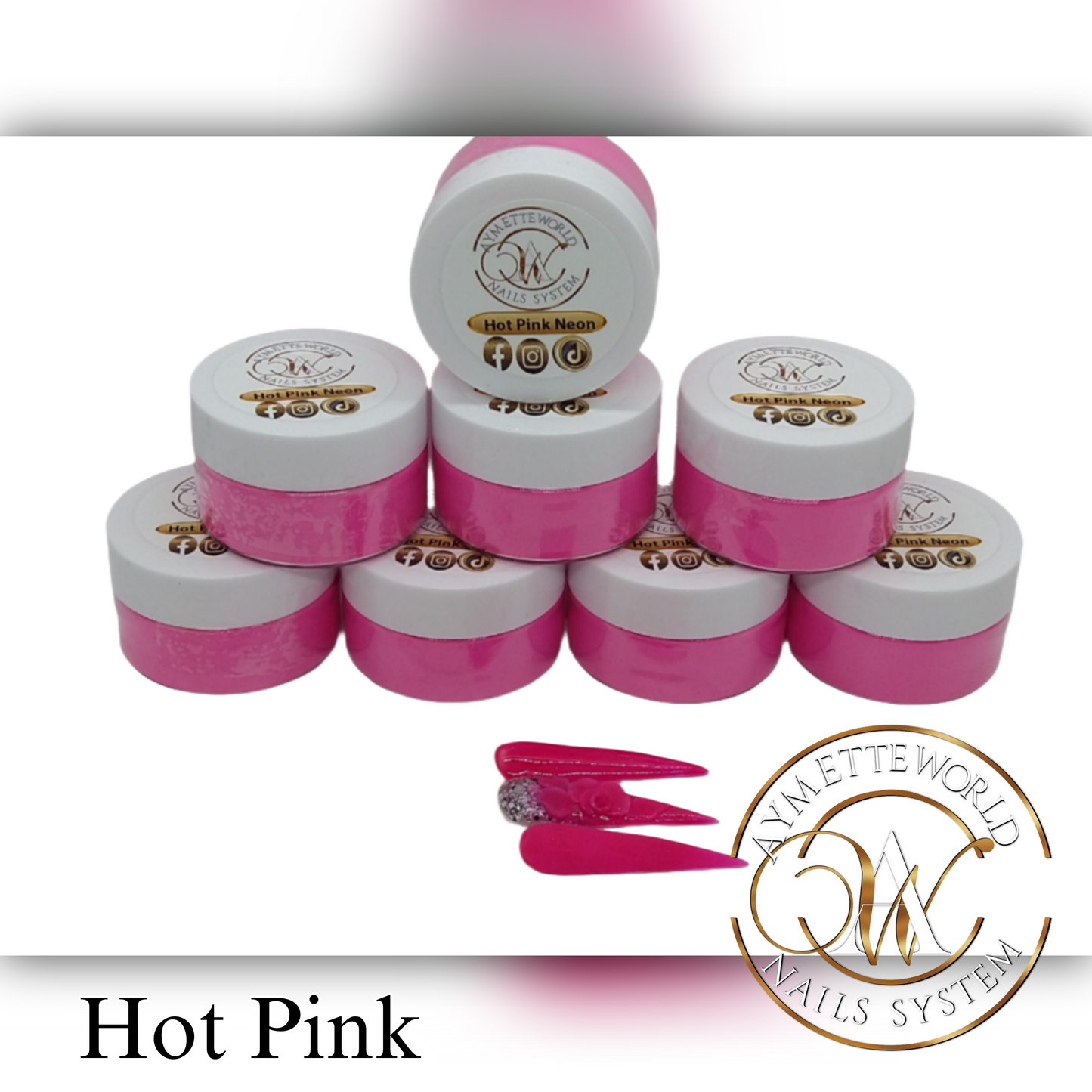 Red Acrylic Powder Variety 20g, 1oz y 1.2oz
