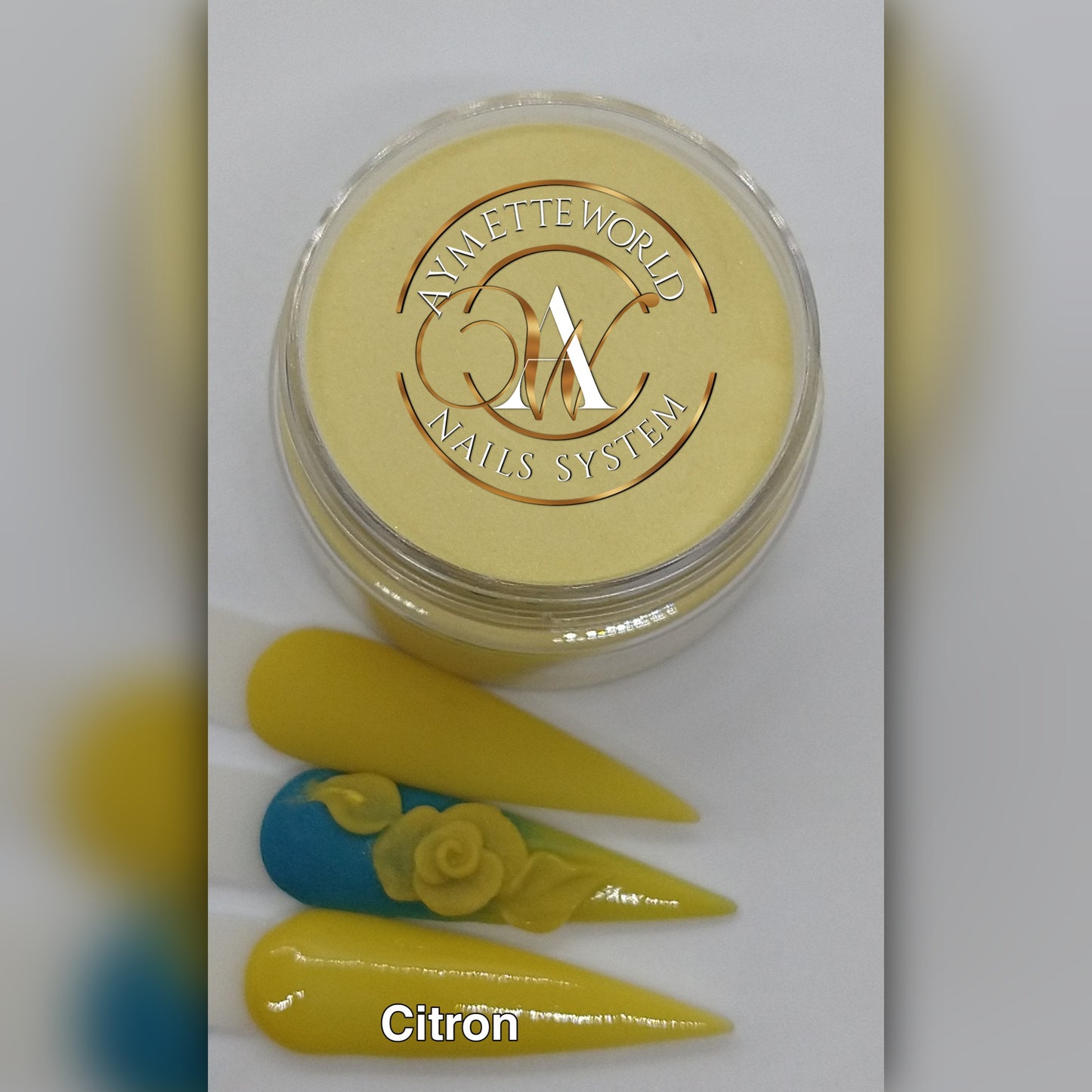 Yellow Acrylics Powder Variety 20g, 10z y 1.2oz