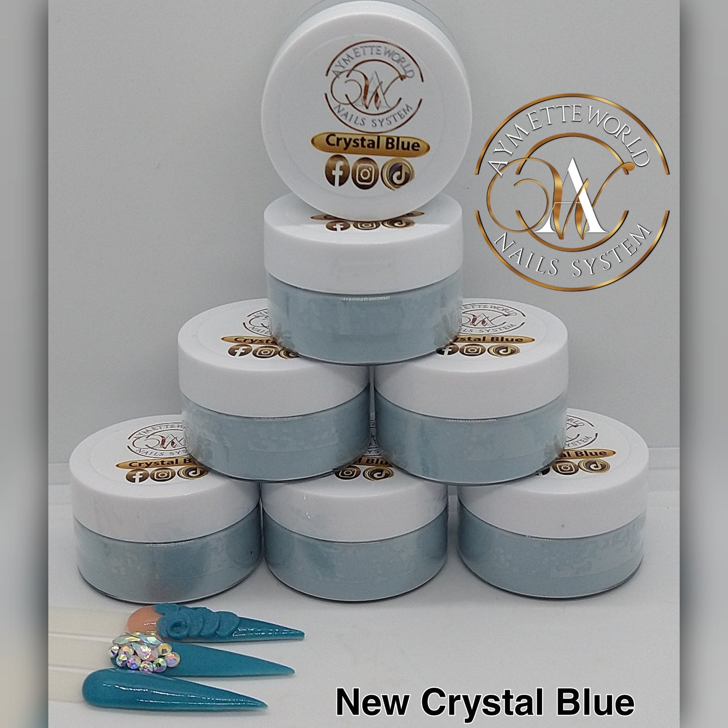 Blue acrylics variety 20g, 1oz y 1.2oz