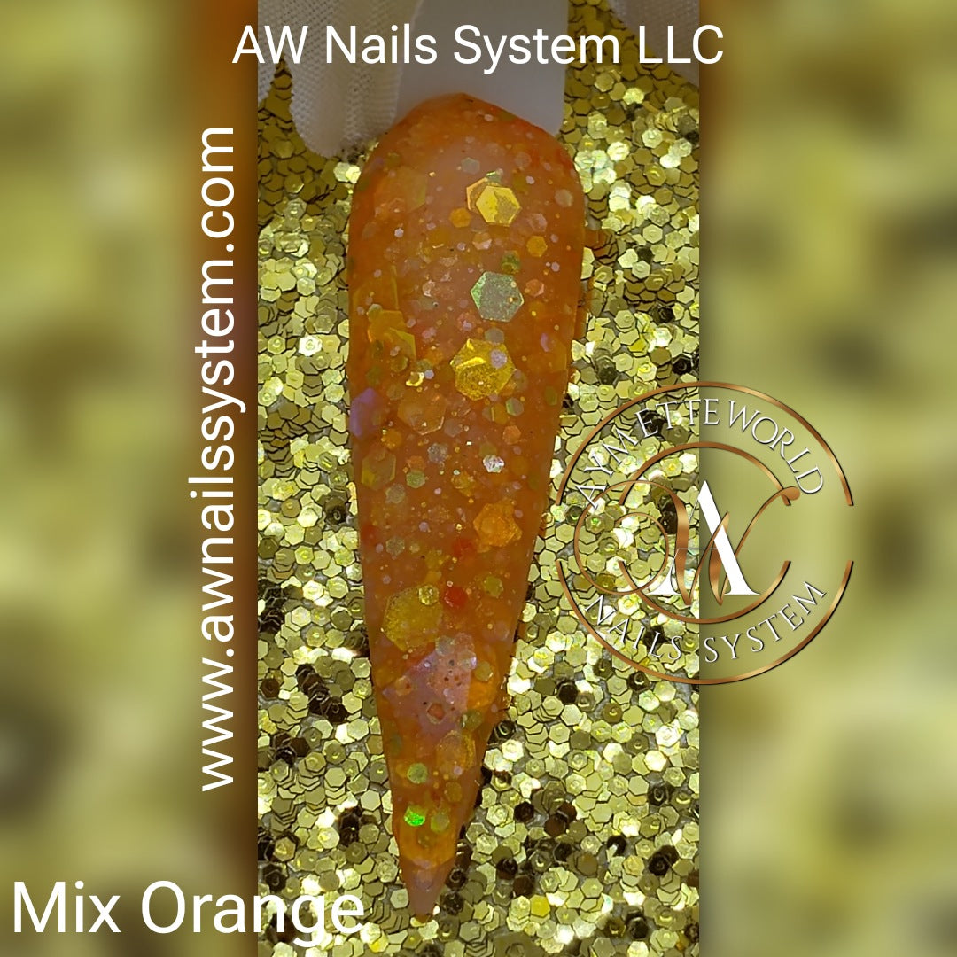 Orange Acrylic powder variety 20g